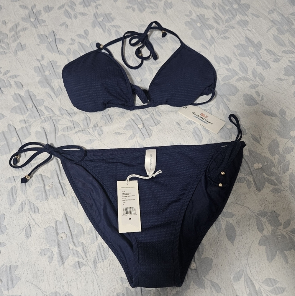 Vineyard Vines Dark Blue Bikini Set - Picture 2 of 5